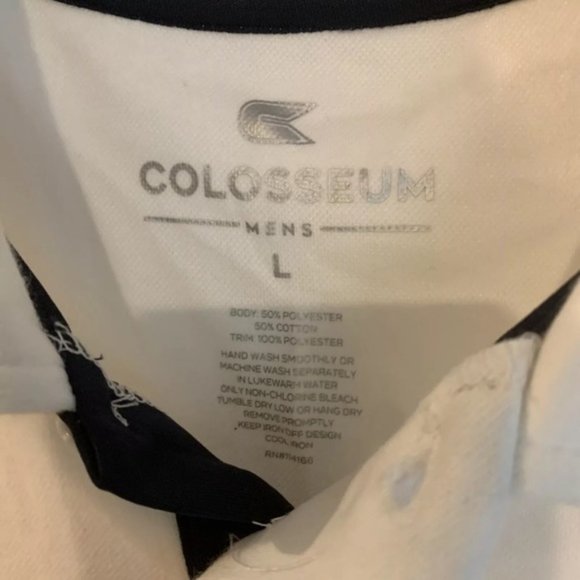 Michigan Wolverines Logo White Polo Performance Shirt men’s Size L New - Picture 5 of 7